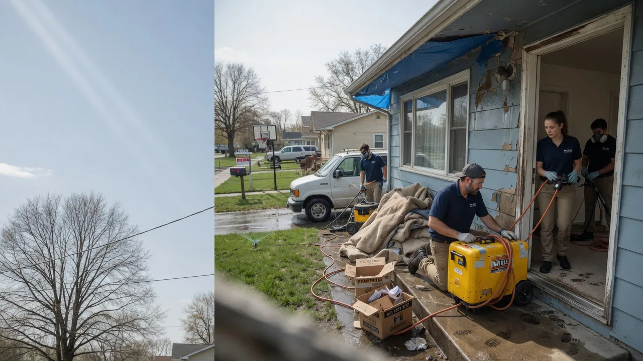 Basement Flood Cleanup in Edinburg, IL near me